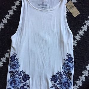 American Eagle Floral tank